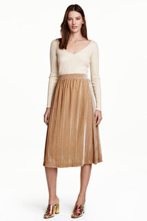 Бархатная юбка H&M