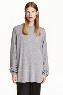 Кашемировый джемпер оверсайз H&M