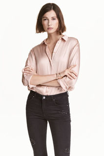 Атласная блузка H&M