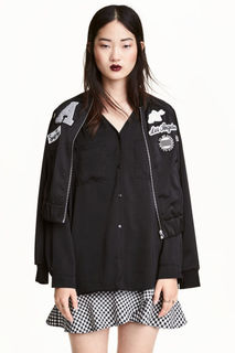 Блузка с треугольным вырезом H&M
