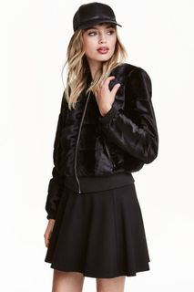 Бомбер из искусственного меха H&M