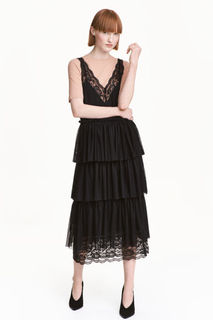 Платье с треугольным вырезом H&M