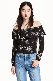 Блузка с открытыми плечами H&M