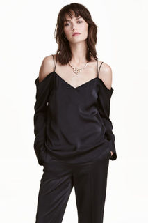 Блузка с открытыми плечами H&M