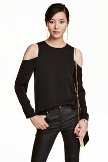 Атласная блузка  H&M