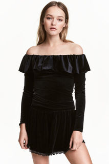 Топ с открытыми плечами H&M