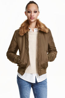 Бомбер с воротником H&M