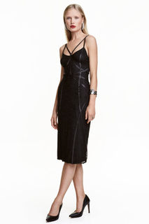 Кружевное платье до колена H&M