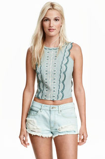 Блузка с вышивкой H&M