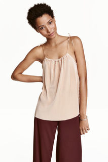 Плиссированный топ H&M