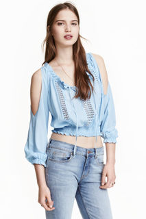 Блузка с открытыми плечами H&M