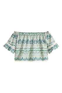 Блузка с открытыми плечами H&M
