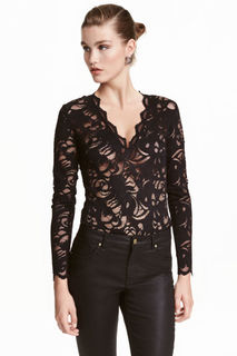 Кружевное боди H&M