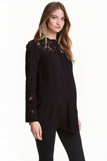 МАМА Блузка с кружевом H&M