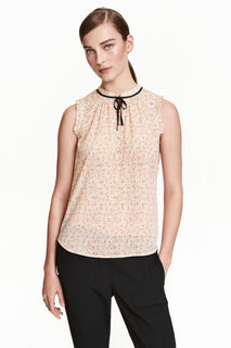 Блузка из шифона без рукавов H&M