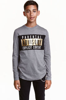 Лонгслив с принтом H&M