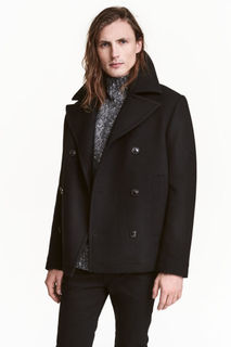 Пальто из смесовой шерсти H&M