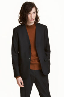 Пиджак без воротника H&M