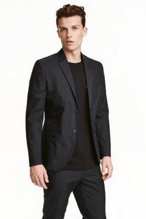 Пиджак из хлопкового поплина H&M