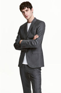 Шерстяной пиджак Slim fit H&M