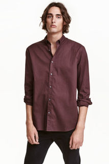Хлопковая рубашка Regular fit H&M