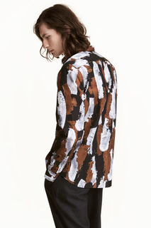 Хлопковая рубашка с рисунком H&M