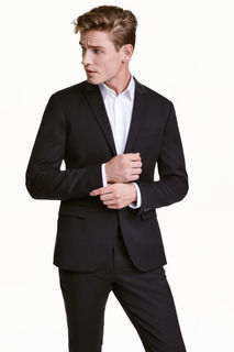 Твиловый пиджак Skinny fit H&M