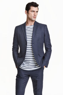Пиджак из смесового льна H&M
