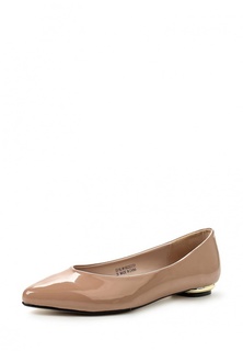 Балетки Lost Ink BROOKE GOLD HEEL POINTED BALLERINA