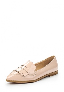 Лоферы Lost Ink BERLY FRINGED FLAT LOAFER - NUDE PATENT