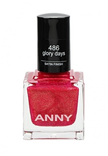 Лак для ногтей Anny для ногтей тон 486 красно-розовый с золотом