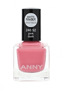 Лак для ногтей Anny тон 246.92 с эффектом матовой пудры, сочный розовый