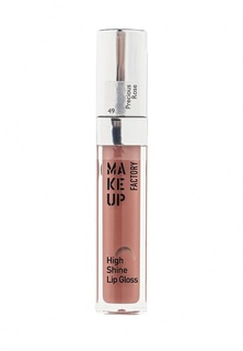 Блеск для губ Make Up Factory с эффектом влажных губ High Shine Lip Gloss тон 49 драгоценная роза