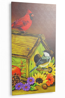 Картина "Птицы и скворечник" Pannorama