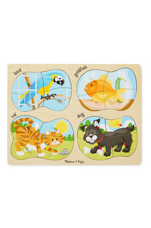 Паззл "Домашние животные" 4в1 Melissa & Doug