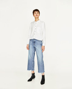 Рубашка с  хлястиками на плечах Zara