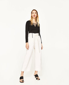 Свитер со шнуровкой Zara