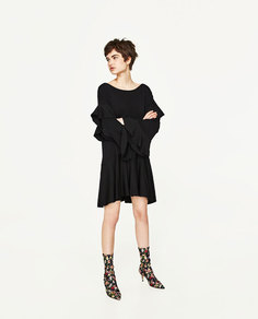 Платье с воланами Zara
