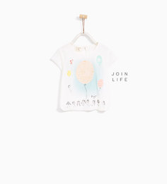 Футболка с принтом Zara