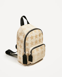 Рюкзак из ткани с принтом «звезды» Zara