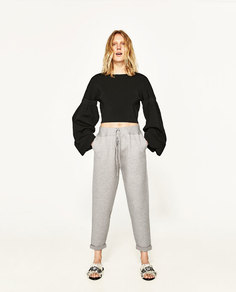 Брюки-джоггеры с бантами Zara