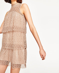 Платье из гипюра Zara