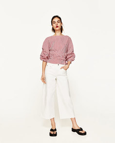 Сандалии из атласа на платформе Zara
