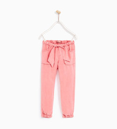 Брюки из струящейся ткани Zara