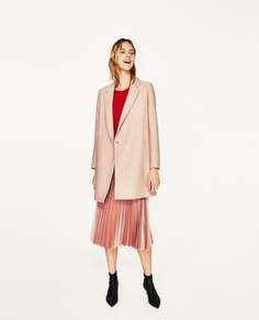 Двубортное пальто Zara