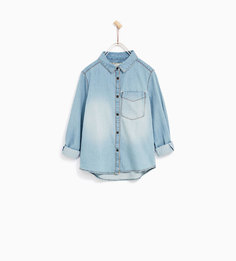 Базовая джинсовая рубашка Zara