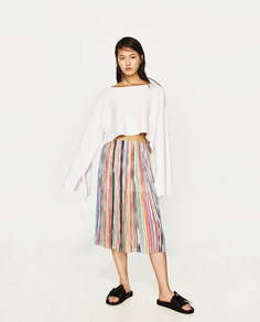 Плиссированная юбка миди Zara