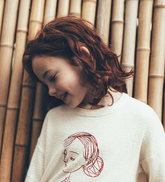 Толстовка с вышивкой «девочка» Zara