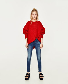 Облегающие джинсы с низкой посадкой Zara