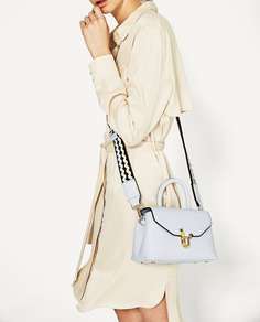 Сумка с застежкой с деталями Zara